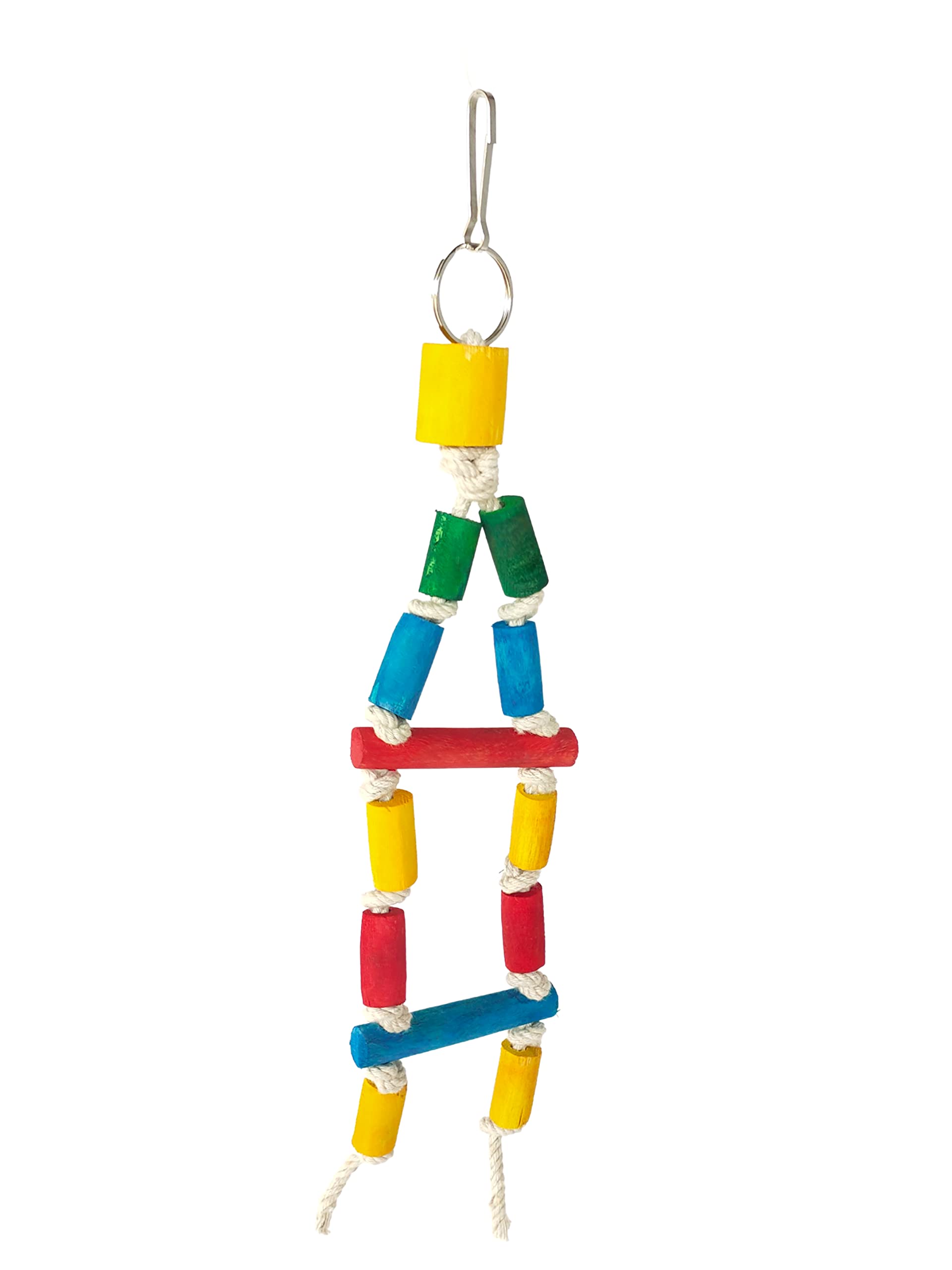 KSK Rope Wooden Ledder for Small Bird cage Accessories Finches, Love Bird, Parakeet (B011U2ASI0) Amazon Price History, Amazon Price Tracker