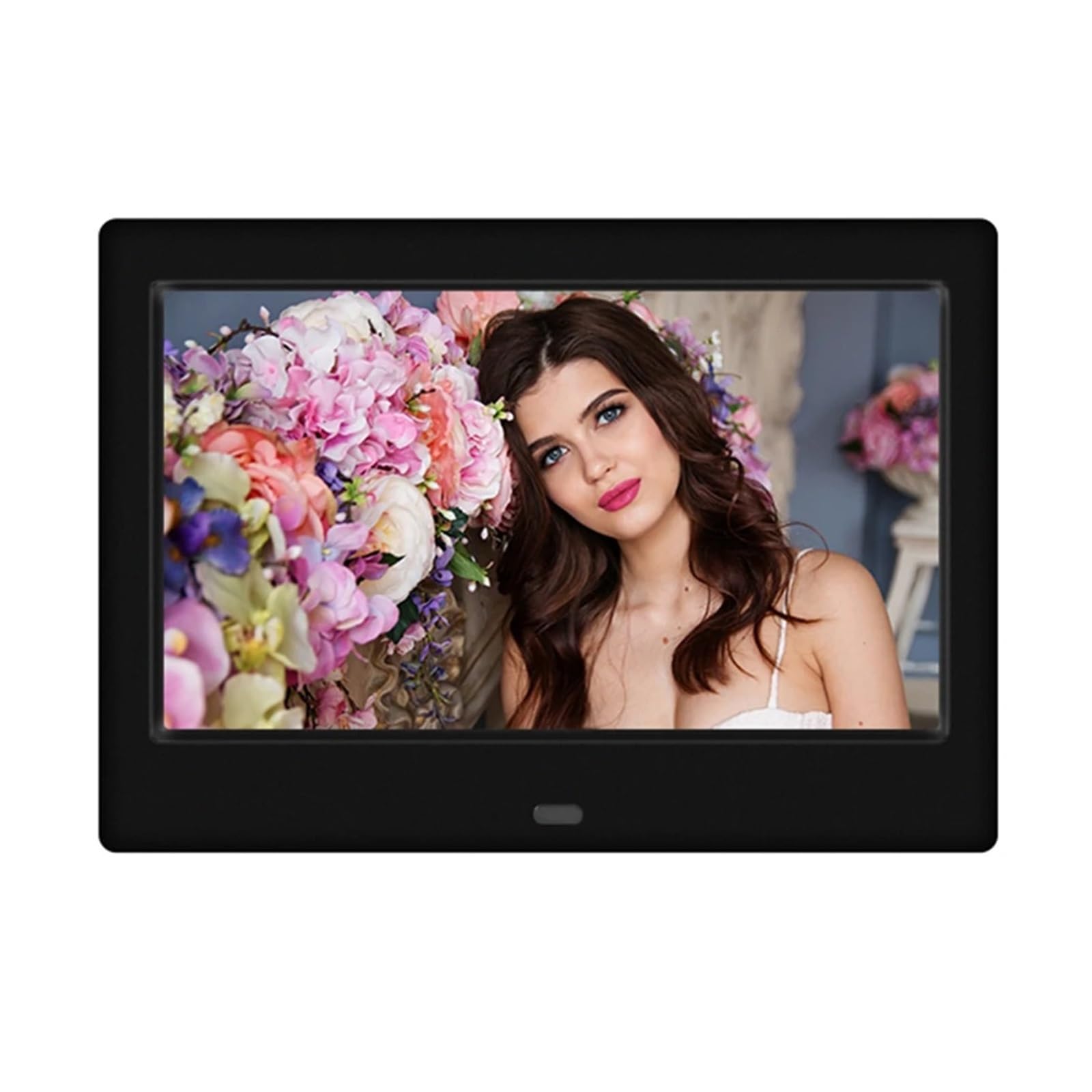 Cyfrowa ramka na zdjęcia 7-calowa ramka na zdjęcia Smart Electronics 800 * 480 720P Wideo MP3 MP4 Odtwarzacz muzyczny Automatyczne odtwarzanie Wyraźniejszy (1 szt. Czarny)