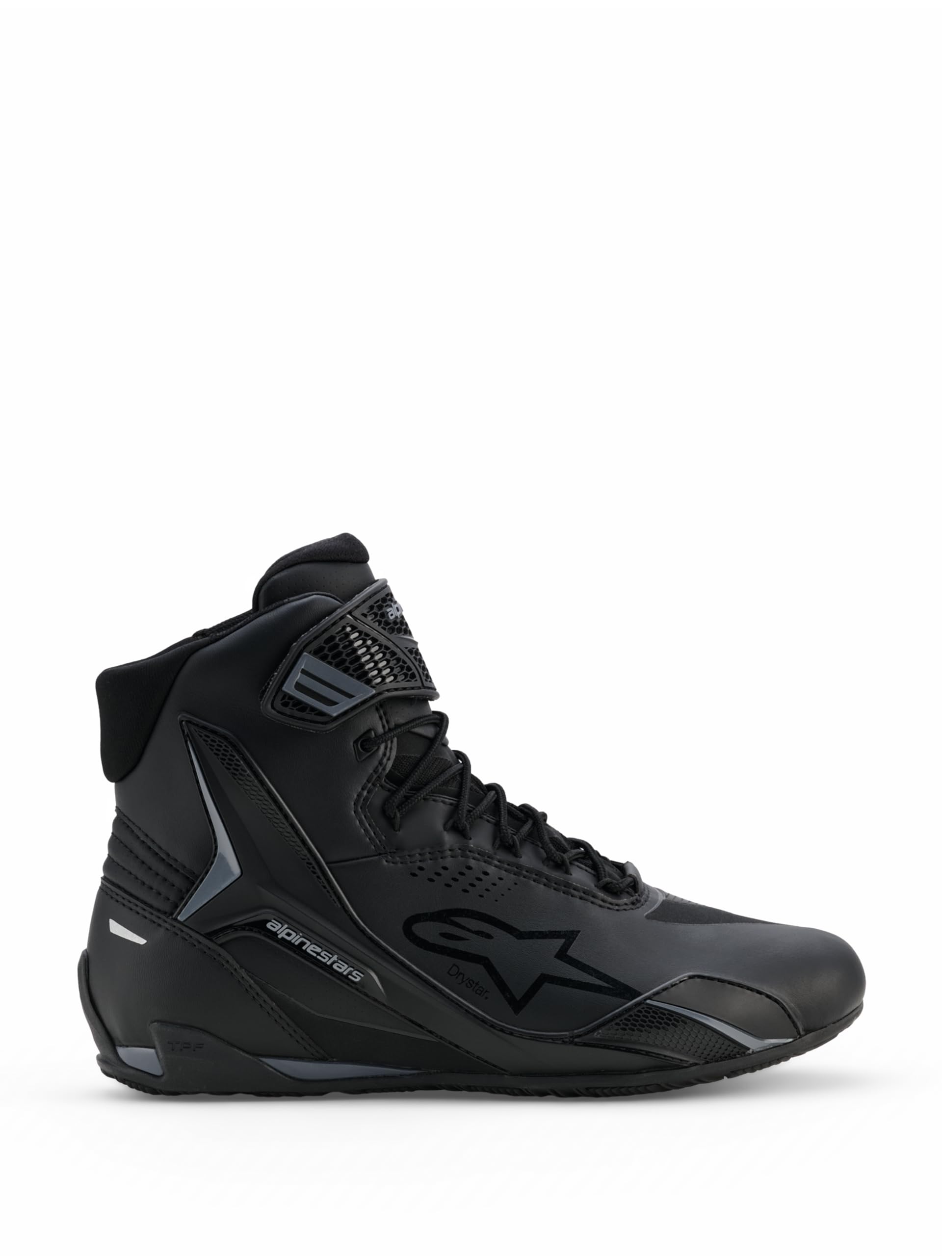 Alpinestars Faster 4 Drystar scarpe da moto impermeabili, nero/grigio, 9 (42)