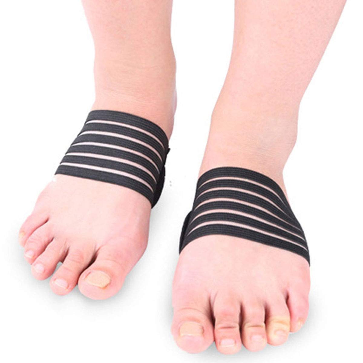 Pedimend Solette per arco plantare, solette imbottite per piedi piatti, supporto per arco plantare extra ammortizzato, sollievo per fascite plantare (per donne e uomini), cura del piede, 3 paia, Nero