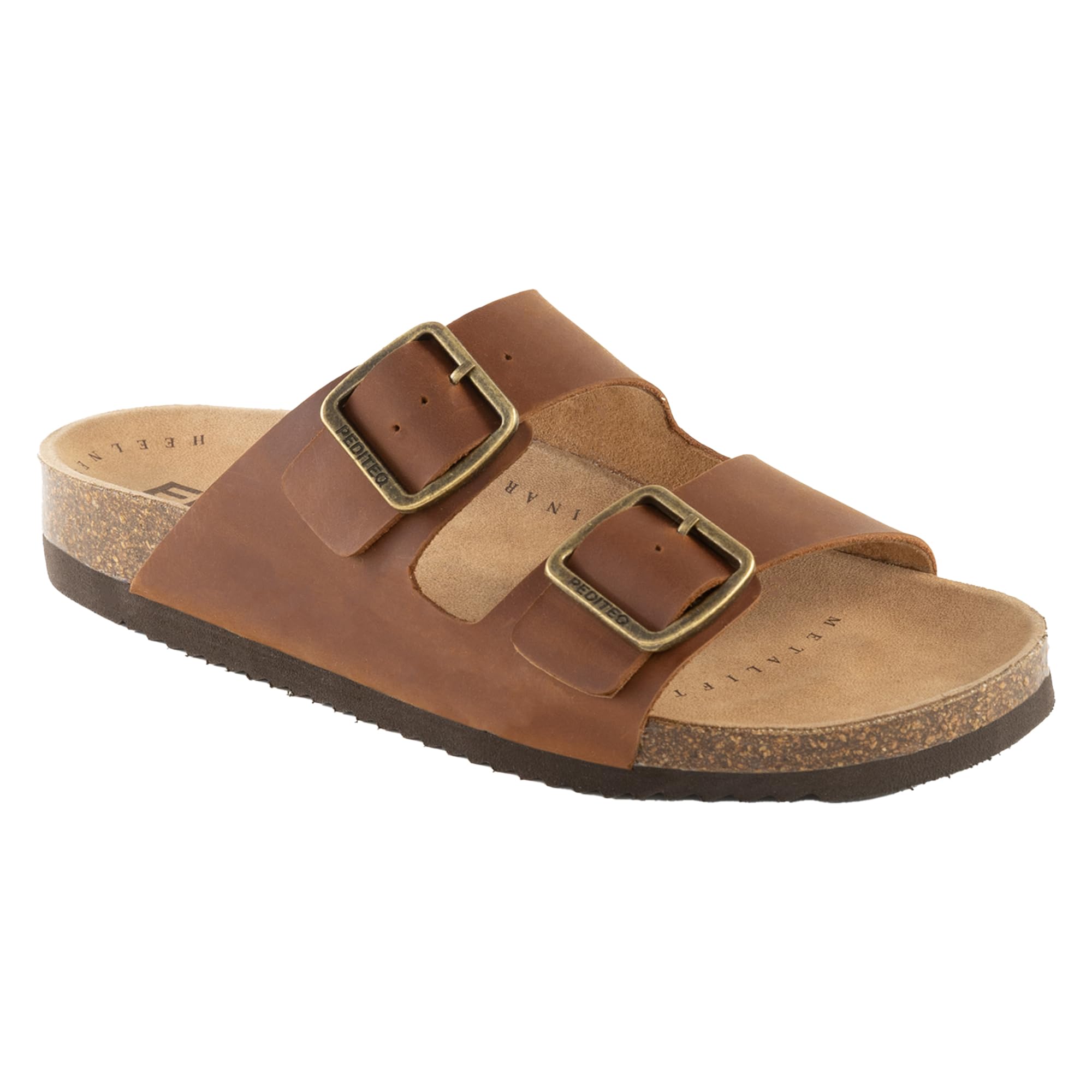 Eiazo K2 Genuine Cork Sandals for Men | Comfortable Sandals with Arch Support for Flat Foot | Everyday Wear | Tan-image-31
