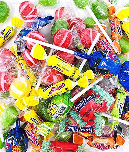 Sweetgourmet Fun Mix Candy | Lollipops | Hard Candies | Filled Candies | Bubble Gum Pops | Chewy Candies | Ideal For Kids Parties & Pinatas | 1 Pound #TOP1