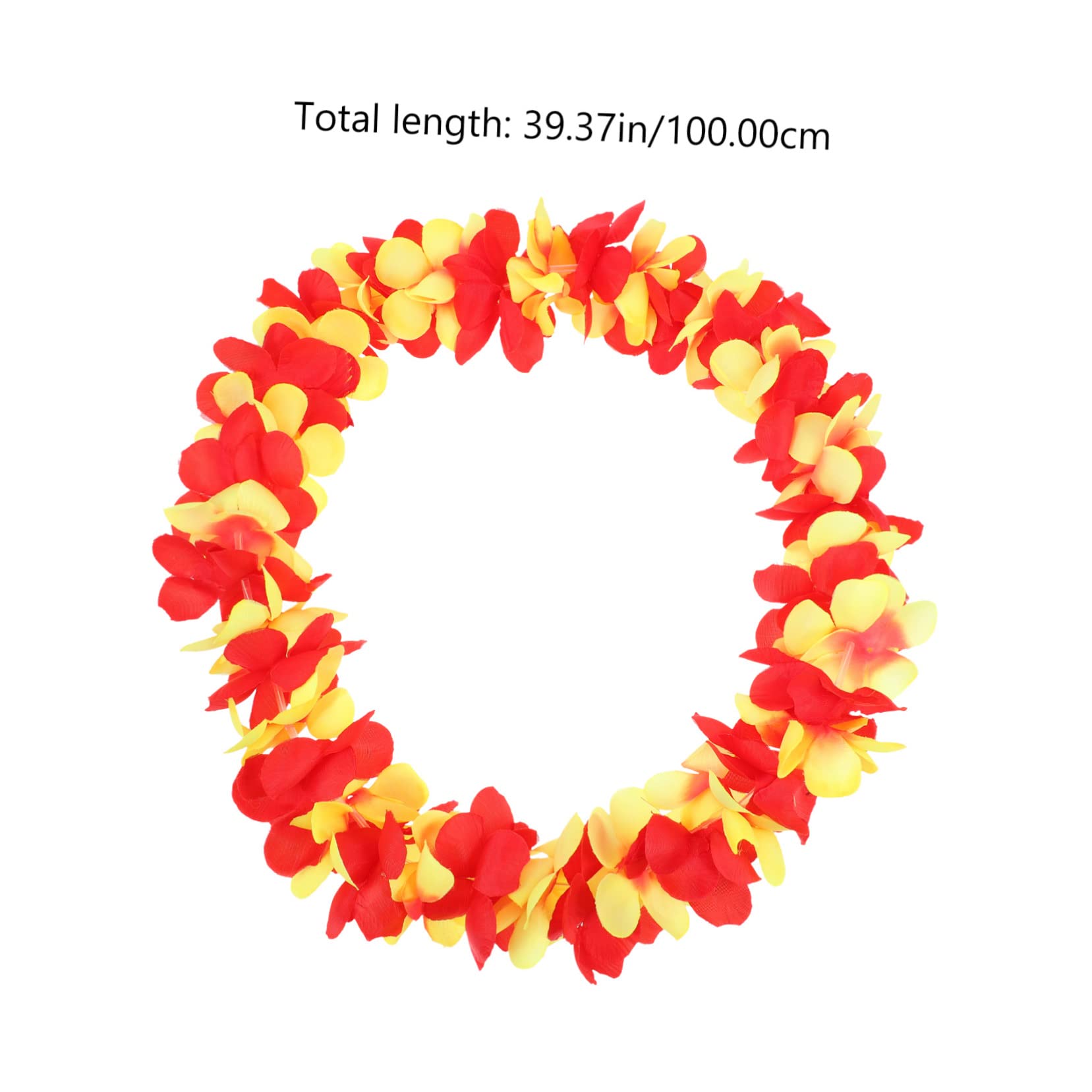 MAGICLULU 5 Juegos Leus Hawaianos Fiesta Luau Decoraciones Traje Hawaiano para Niñas Collar Hawaiano Leis Adornos Vestidos Hawaianos para Niñas Ley Flor Lei Flor Hawaiana Paño
