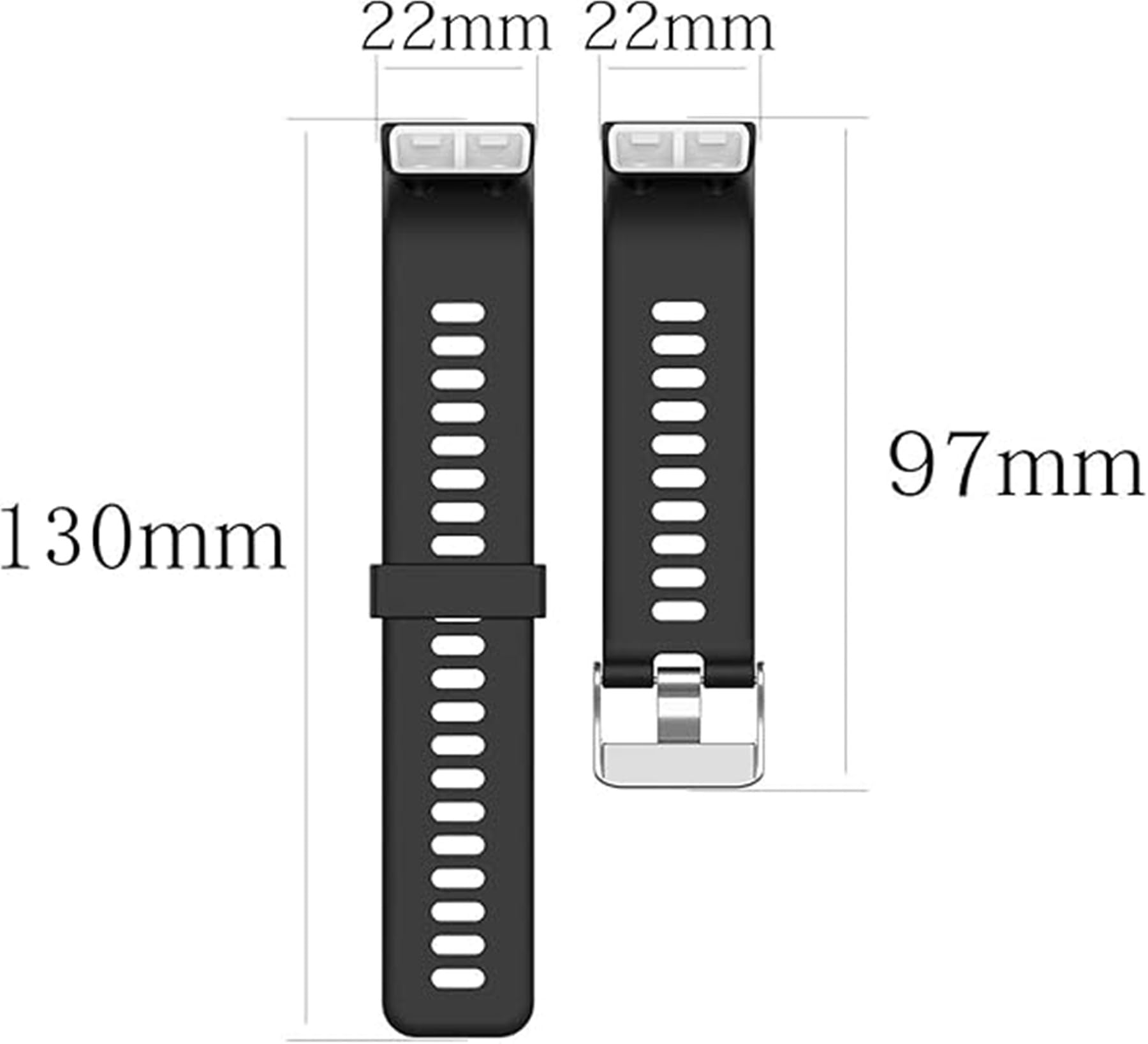 Meiruo Cinturino in Silicone Braccialetto di Ricambio Cinturino per Garmin Forerunner 35/Forerunner 30