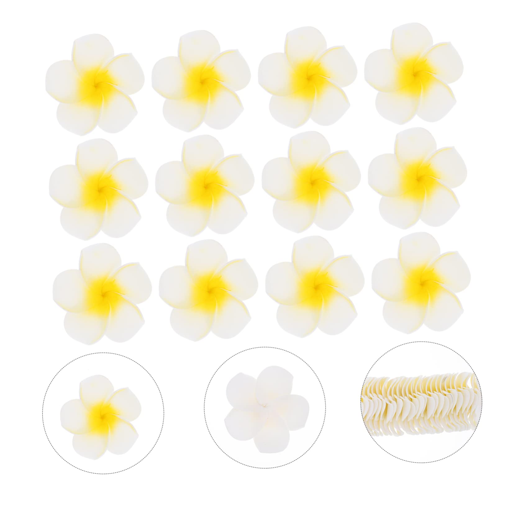 300stücke Künstliche Plumeria Blumen Hawaiian Frangipani Für Hochzeit Party Und -Dekoration Lebendige Farben Vielseitig Einsetzbar Für Kreative Projekte