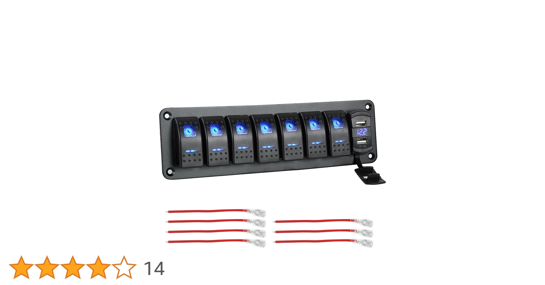 Amazon.co.jp: Chaoxinyizu スイッチパネル 防水 ボートスイッチ