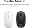 Philips SPT6318 Kablosuz Klavye ve Mouse Seti, Tam Boyutlu, Sağ ve Sol Elle Kullanıma Uygun Türkçe Q Klavye Mouse Seti Siyah