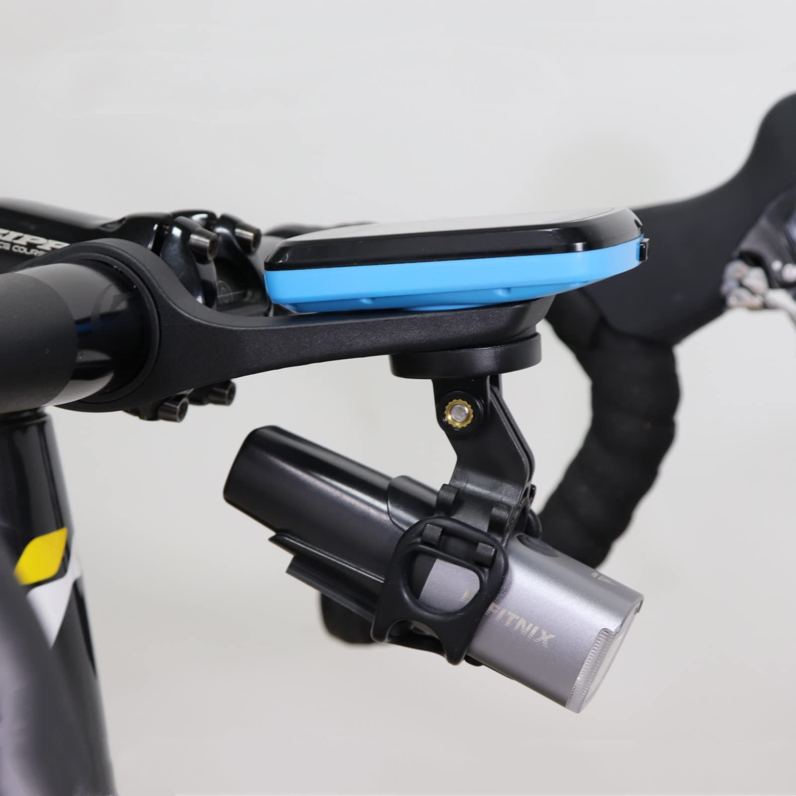 Soporte de montaje para bicicleta compatible con Garmin/Mage ne/Black Bird/IGP Sport GPS computadora con soporte para luz de bicicleta/soporte de interfaz de cámara Go Pro