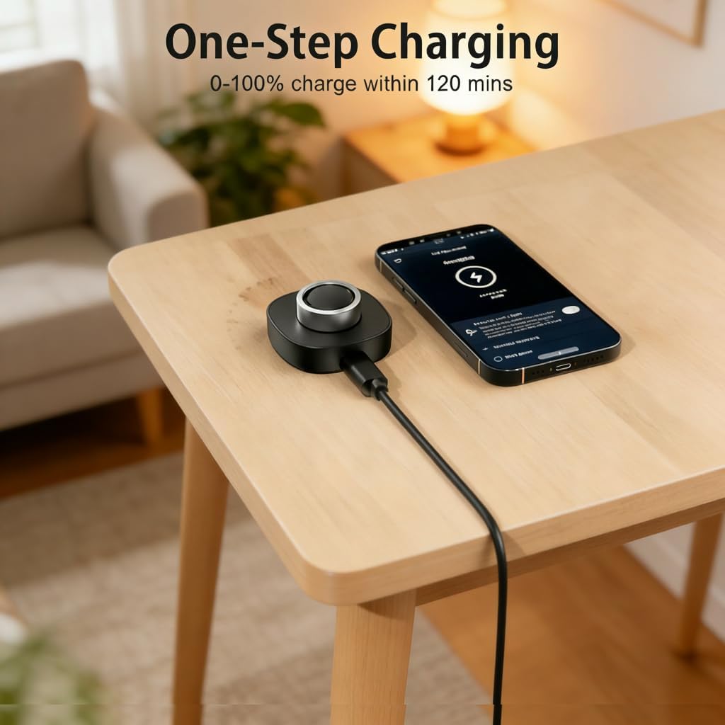 Charger Compatible with Ou-ra Ring Gen4 - Size 8 - Fast Charging Dock with USB-C Cable