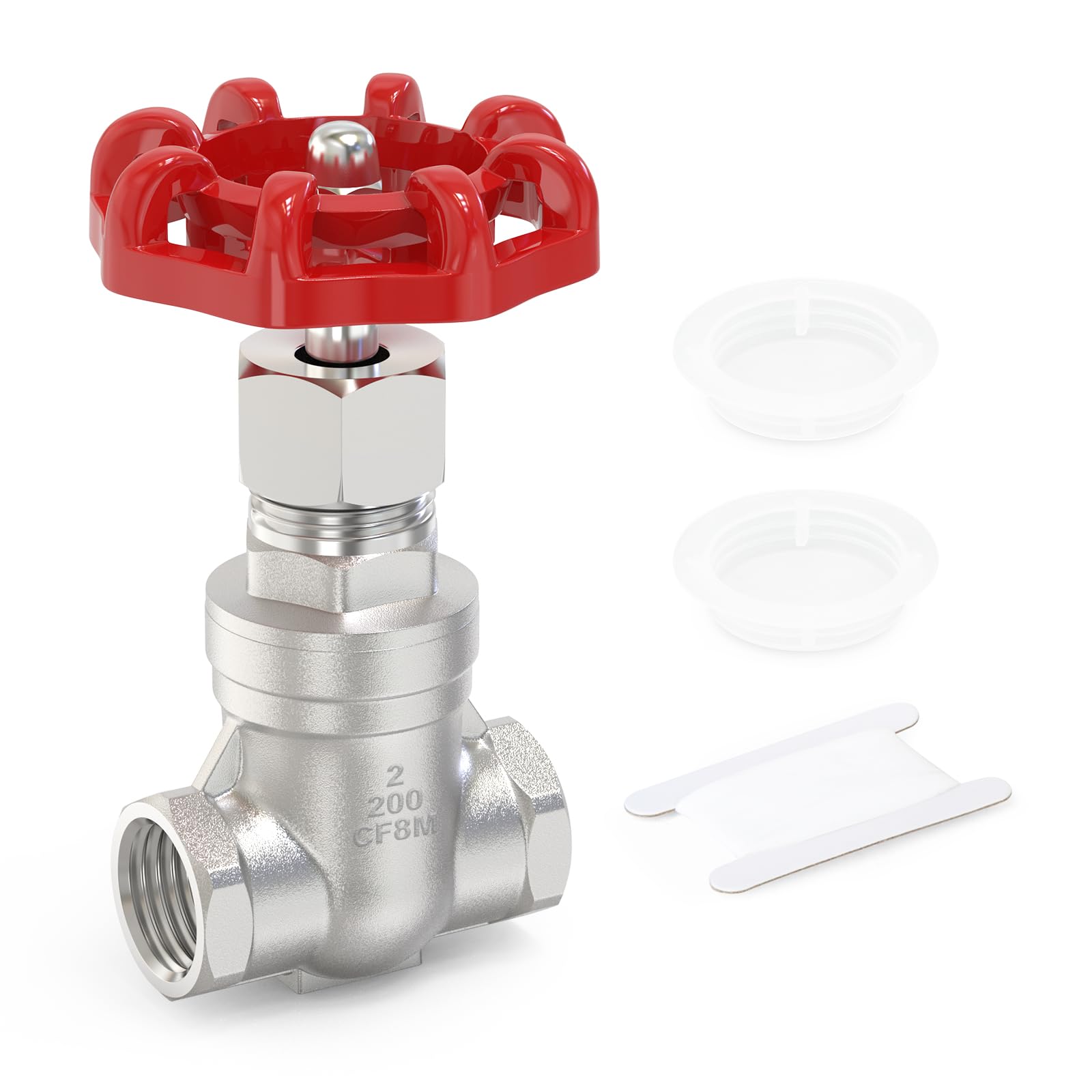 Válvula de compuerta NPT de 2 pulgadas en acero inoxidable 304 para control de agua y gas