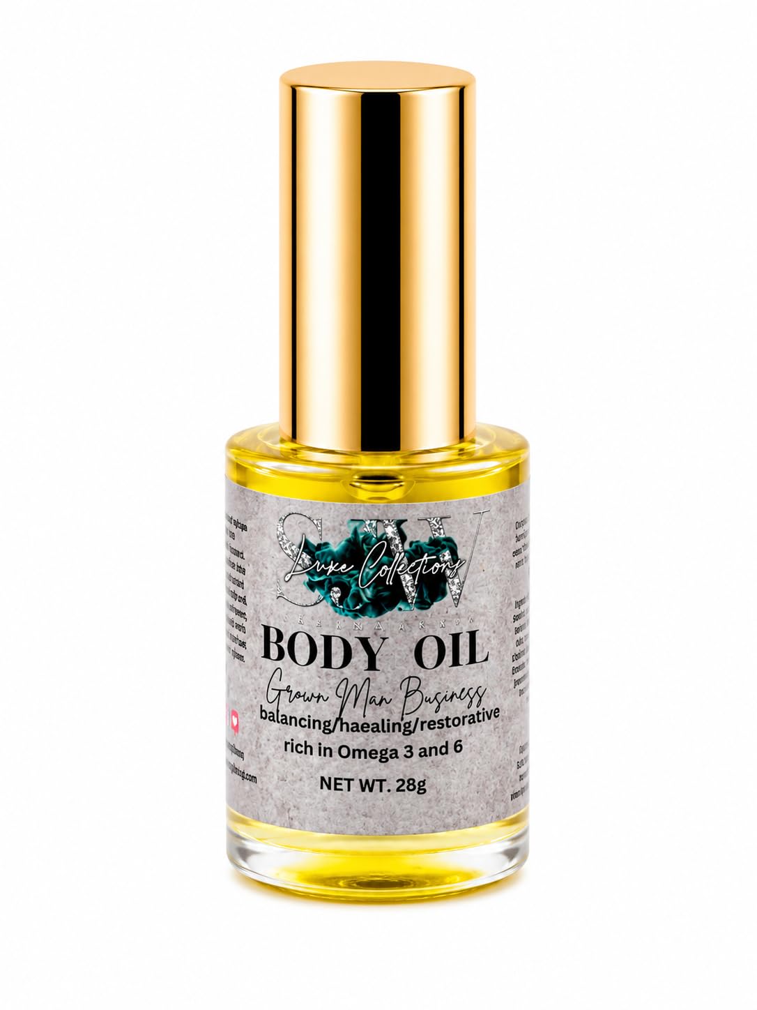 SJW Luxe Collections – Skin Barrier Repair Mini Body Oils (1 oz, Grown Man Business)