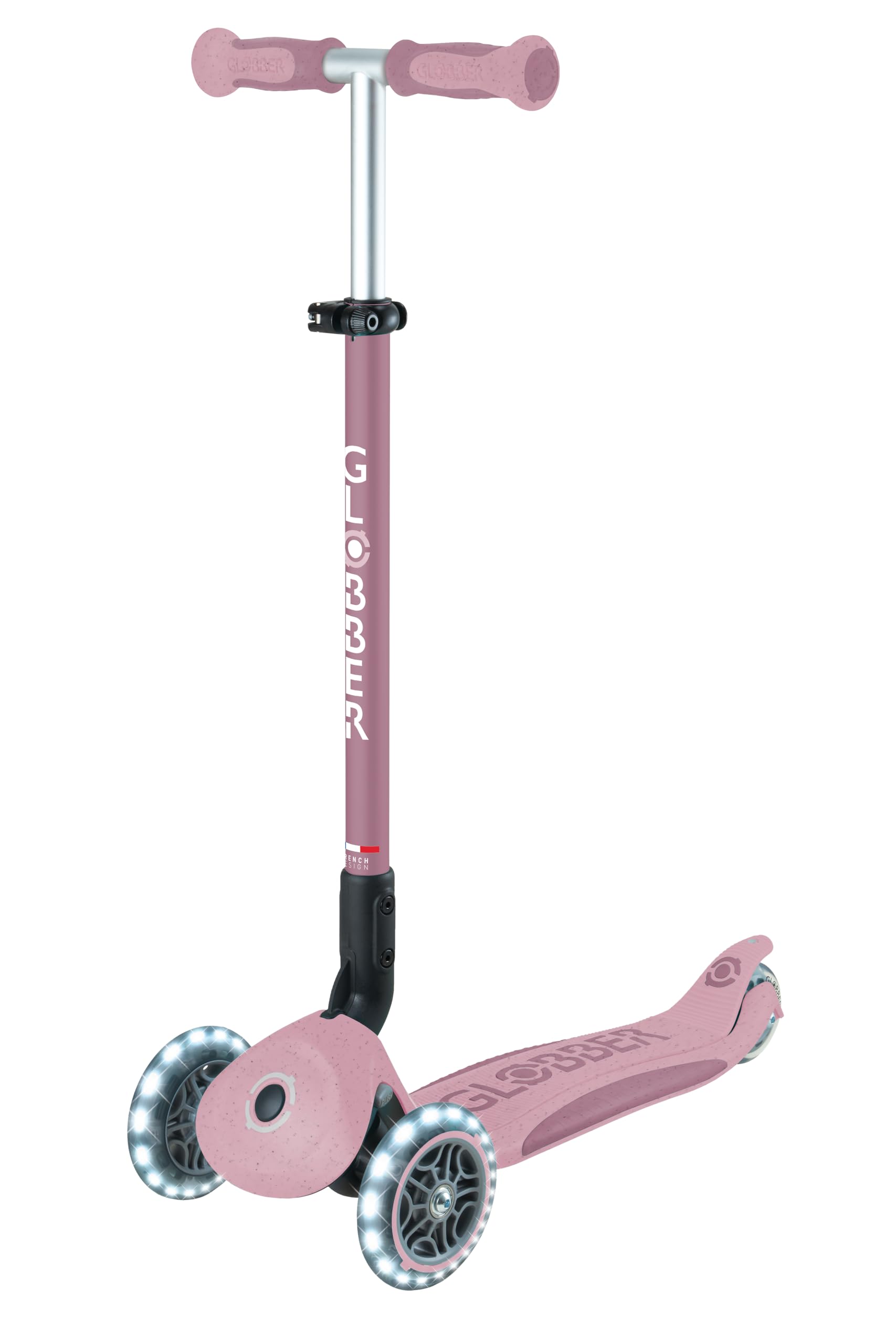 Globber - GO•UP Deluxe Lights ECO 360 – Skalierbarer Tretroller, 3 Räder mit Sitz und Modul 360, für Kinder von 15 Monaten bis 6 Jahren
