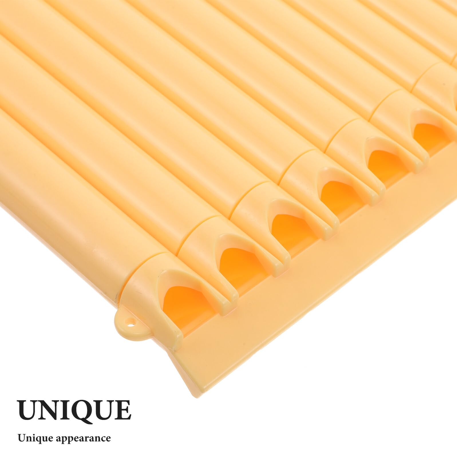 Flauto a Tubi Giallo per Principianti e Studenti Strumento Fiato Portatile Suono Fluido e Intonazione Precisa per Lezioni di Musica e Pratica