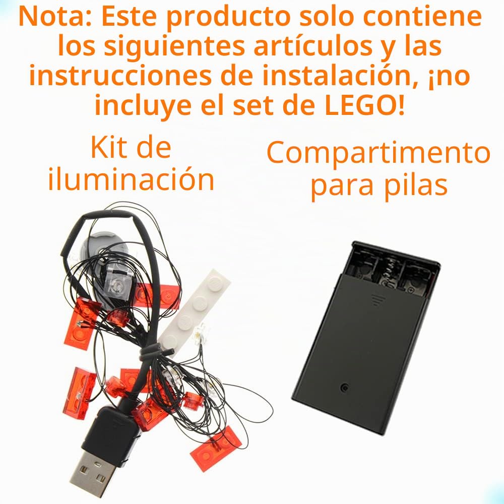 GEAMENT Conjunto de Luces LED por Ford Mustang - Compatible con Lego Creator 10265 de Bloques de construcción (Juego Modelo no Incluido)