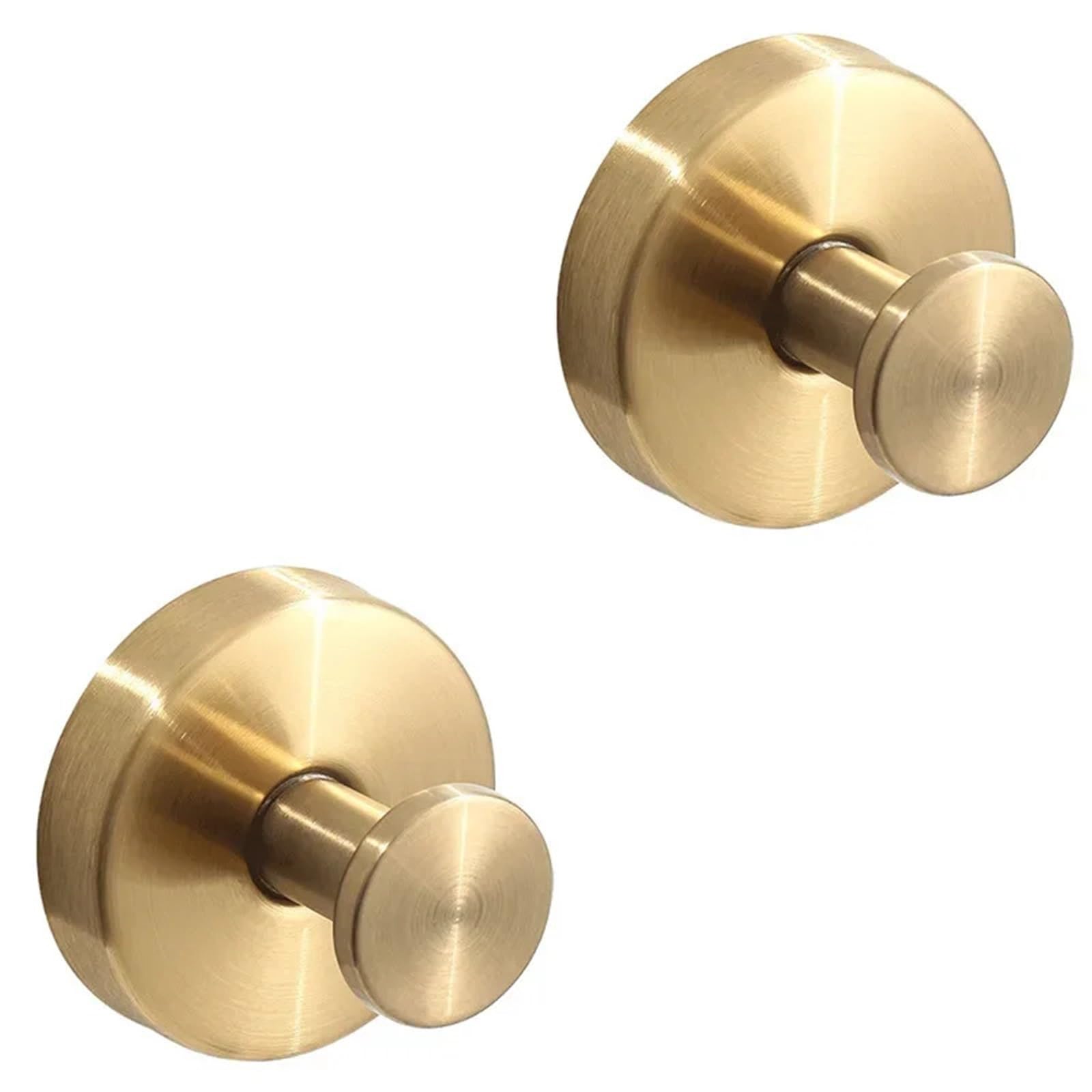 YUSUZH 8pcs Suction Cup Hooks for Glass Window, Towel for Bathroom Shower Door Wall, Bath Coat Robe Loofah Hook for Hanging for Bathroom & Kitchen(Gold)