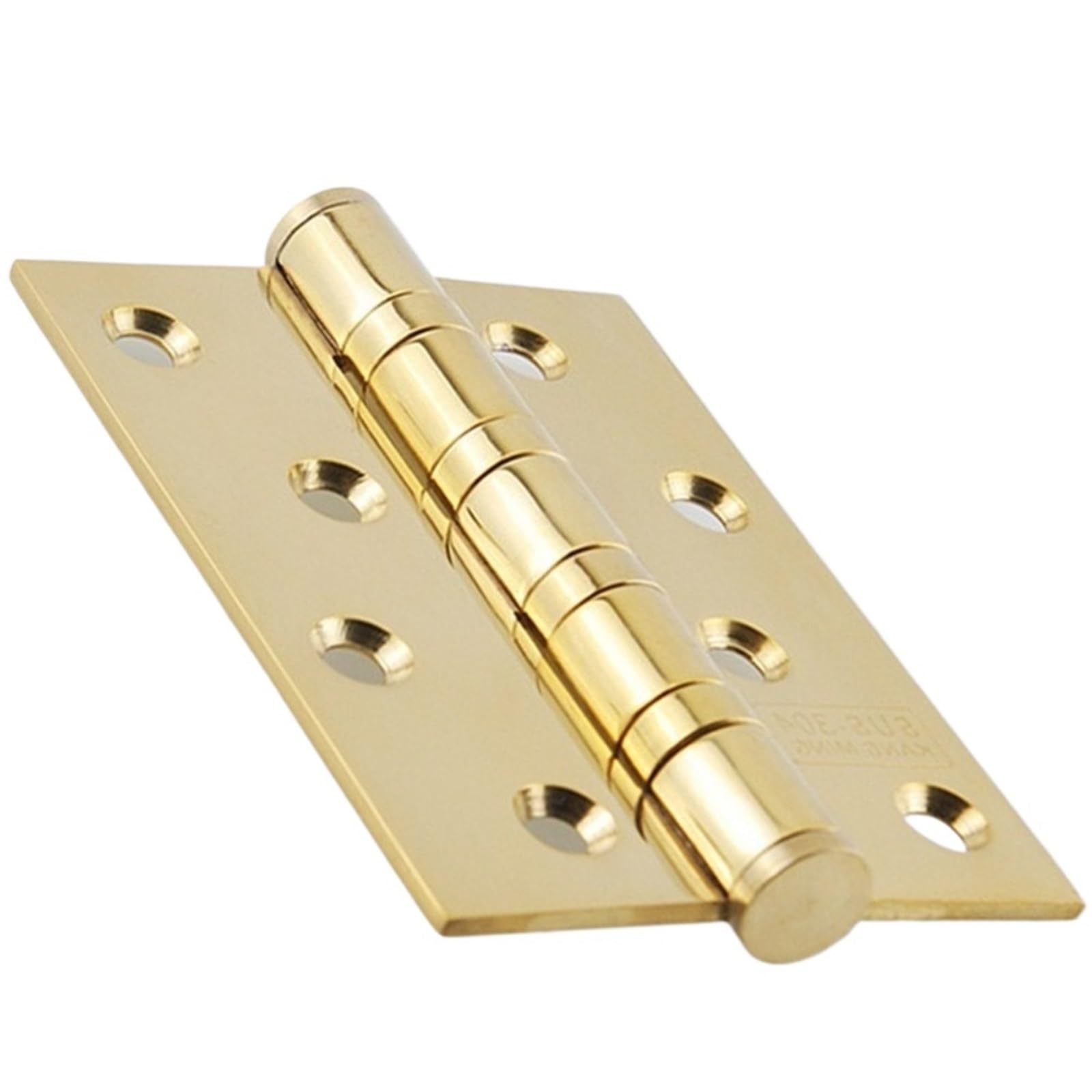 Kdhcvkz Gold 1Pcs Stainless Steel Hinge 4 Inch 3Mm Thick Door Hinges(Gold)