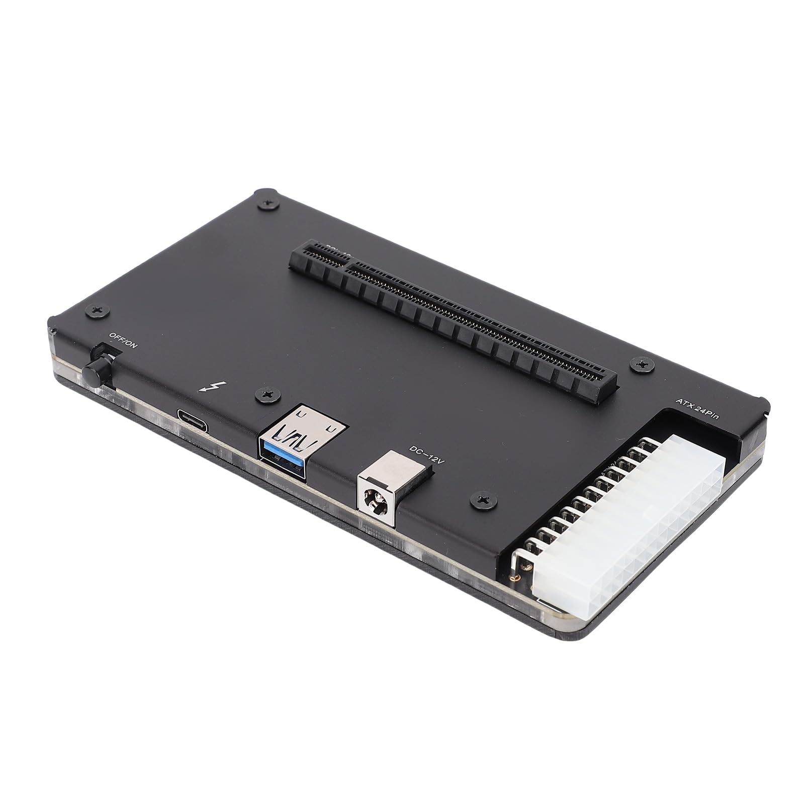 ASHATA Dock GPU Esterno per 4, USB4.0, Custodia in Alluminio | Plug and Play EGPU Enclosure with PCIE 16X Slot, for Laptop, Mini PC, Gaming, Video Editing