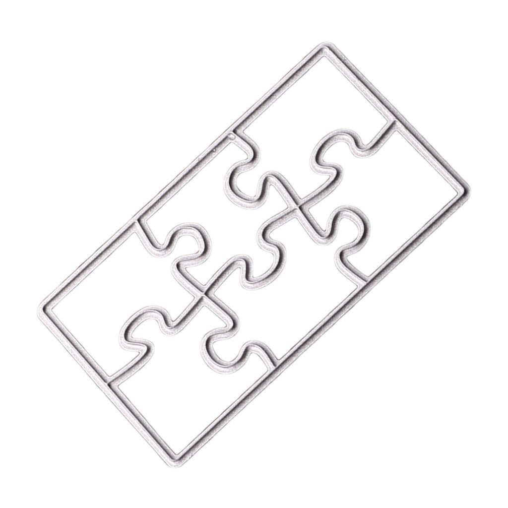 Jigsaw Puzzle Metal Cutting Dies DIY Scrapbooking Paper Embossing Decor