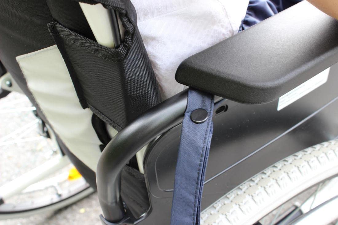 FabaCare Thermoschürze für Rollstuhl, Beinschutzdecke, Rollstuhlschürze, Polar-Fleece, Reflektorstreifen, Wetterfest