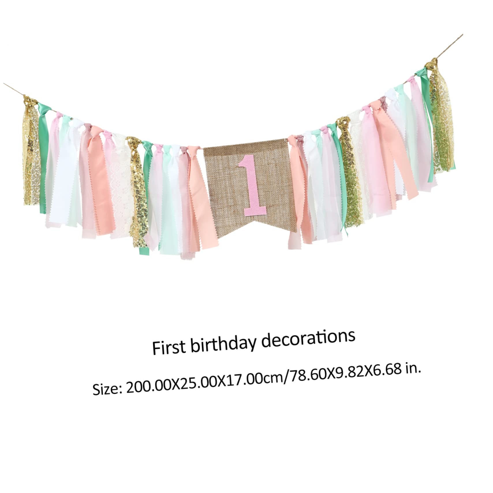 TOYANDONA 4pezzi Festone Decorativo Compleanno Per Compleanno Morbido Per Feste Di Retro Per Foto e Decorazioni Festive