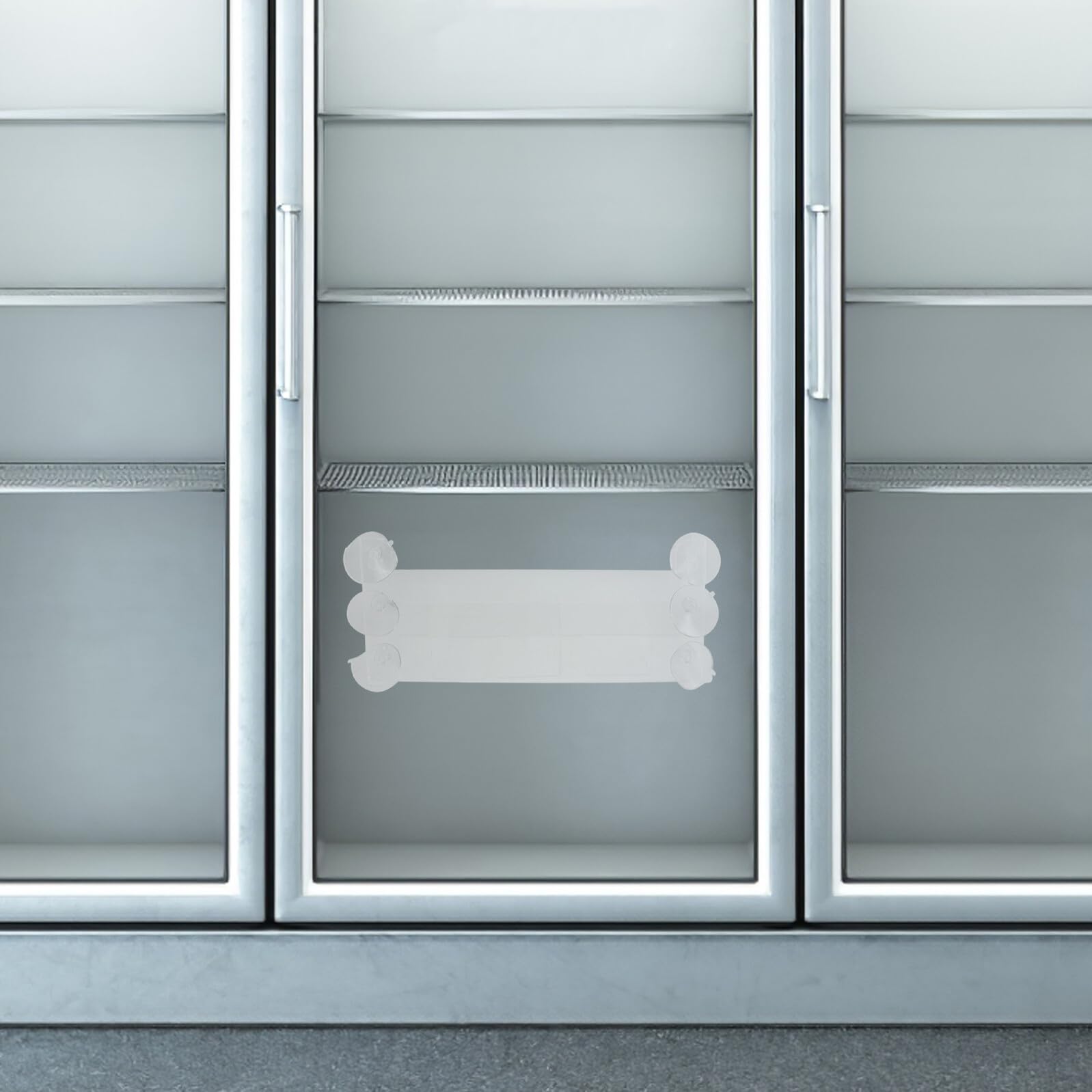 Uonlytech Organizador para Nevera con Ventosas Fuertes y Divisores Ajustables Estante de Acrílico Transparente para Bebidas Chocolates y Salsas Soporte Extraíble para Puerta de Frigorífico