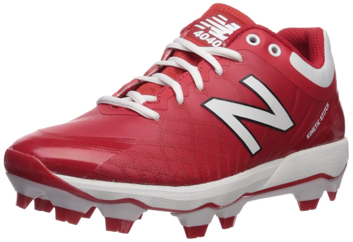 New Balance 野球スパイク 4040v5 TPU成形野球用シューズ Amazon | New Balance メンズ 4040 V5 TPU成形野球シューズ, レッド