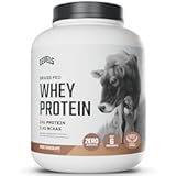 Levels Grass Fed Whey Protein Powder, No Artificials, 24G of Protein, Pure Chocolate, 5LB