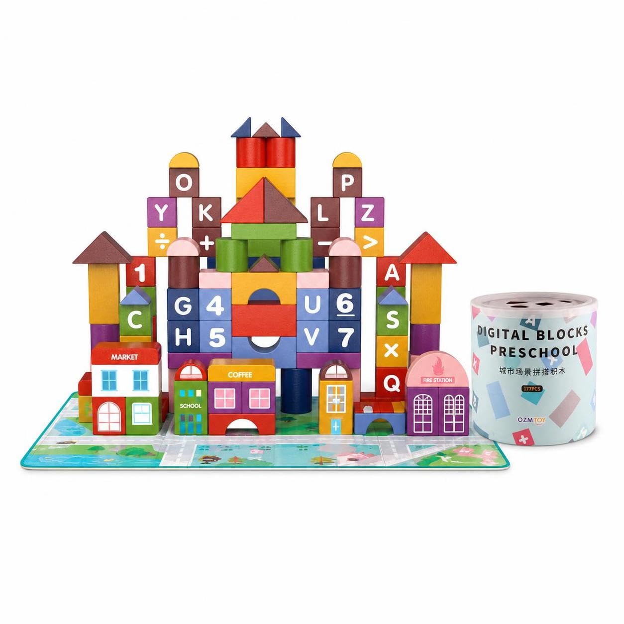 Blocchi da Costruzione in Legno, size to 2