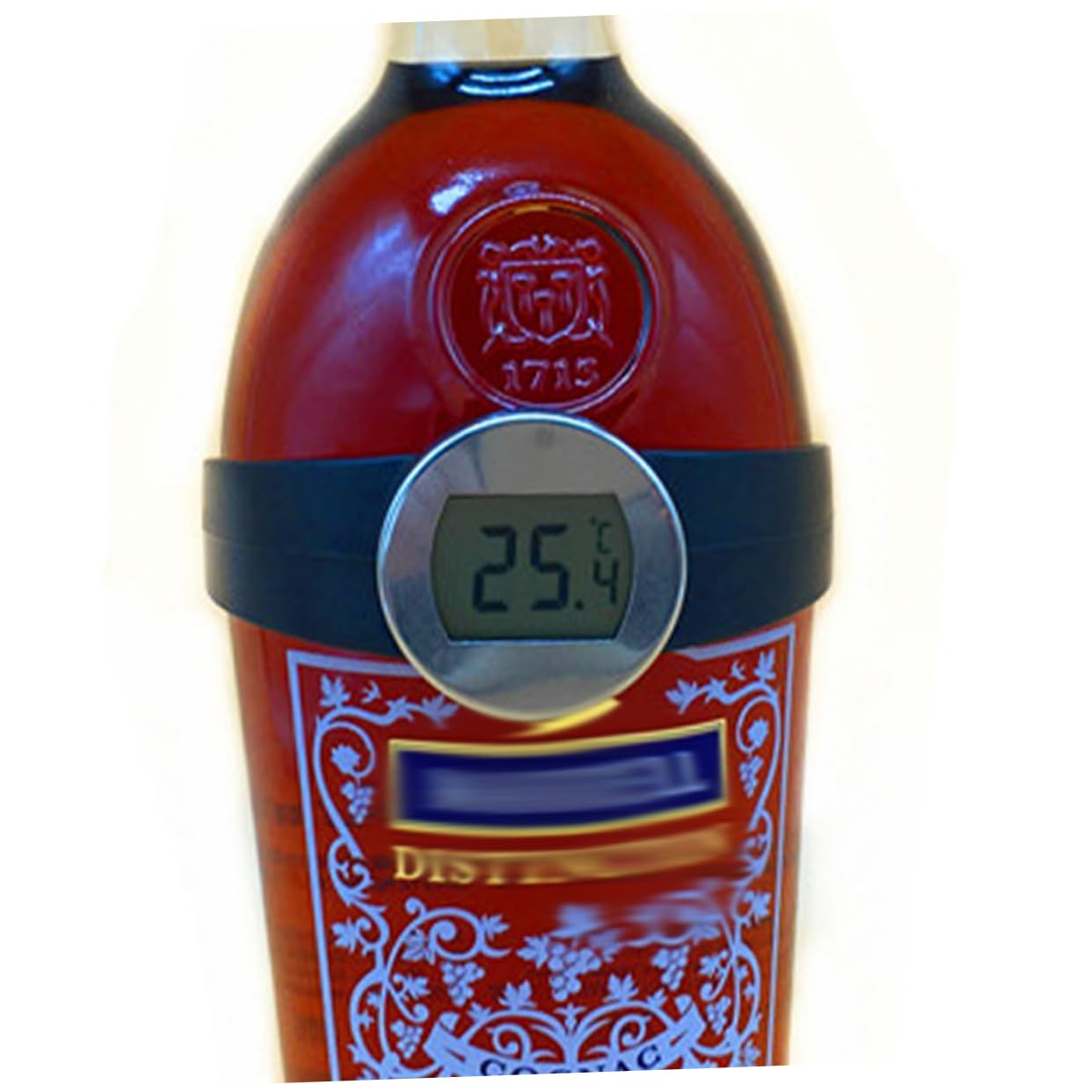 Cabilock Küchen Temperaturmesser Für Weinflaschen Und Milchflaschen Tragbares Flüssigkeits Thermometer Haushaltsthermometer Mit Digitaler Anzeige Für Flaschendurchmesser