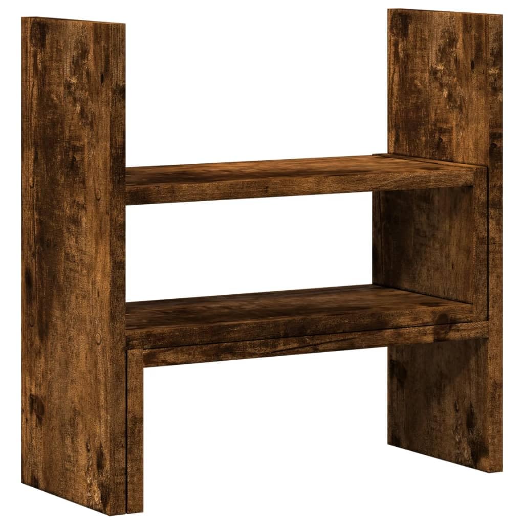 Organizer Scrivania Rovere Fumo 40x17x41 cm in Truciolato,Organizer da Scrivania,Portaoggetti da Scrivania,Organizer da Scrivania-854764