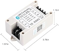 Vista 15 de SUPERNIGHT RGB LED Strip Controller, 2-Ports RGB Controller Box with 44 Keys IR Remote, DC12V-24V LED Controller for 2pcs RGB LED Strip