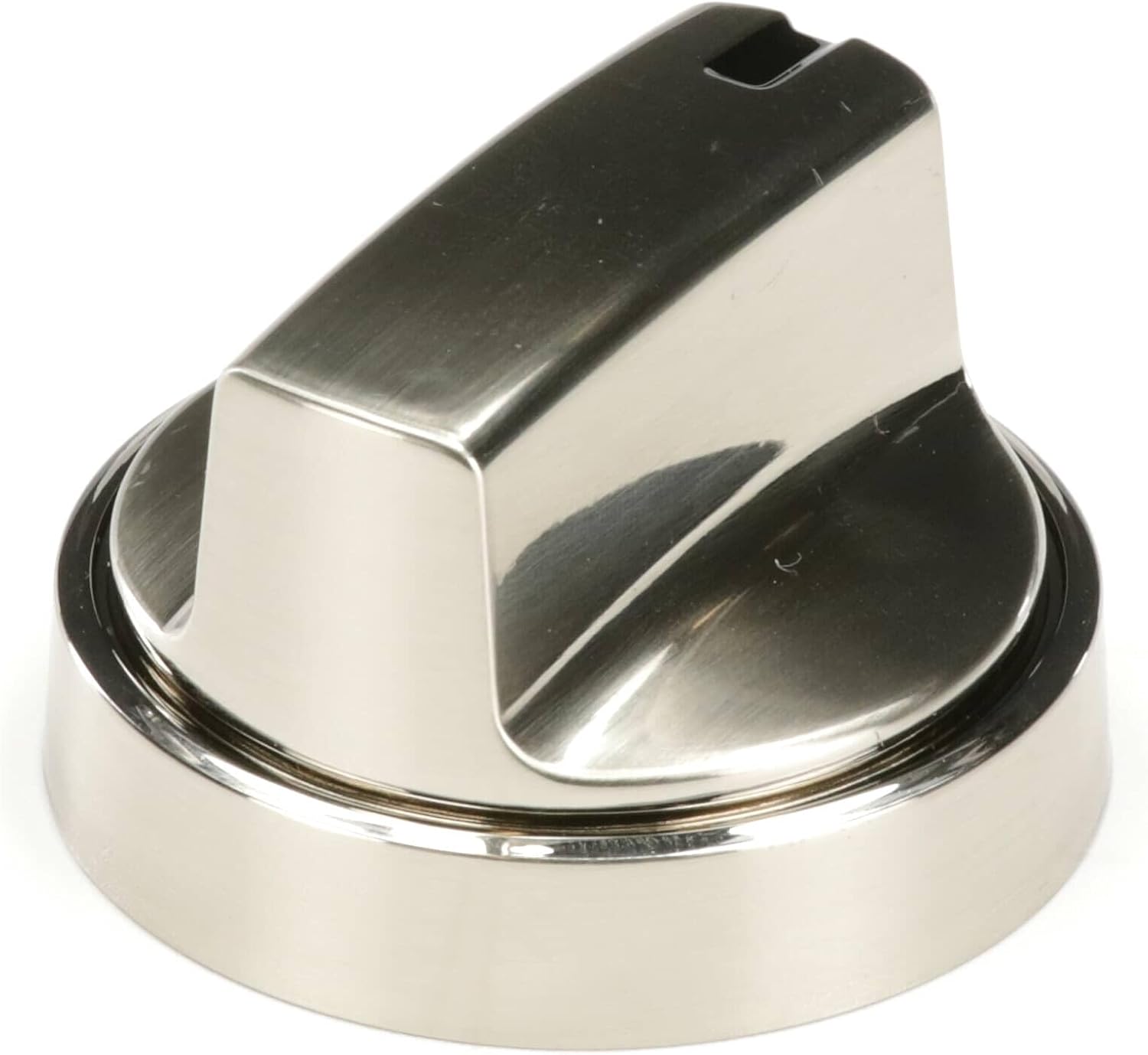 Direct Replacement for GE WB03X24965 Range Range Knob - Stainless Steel Look