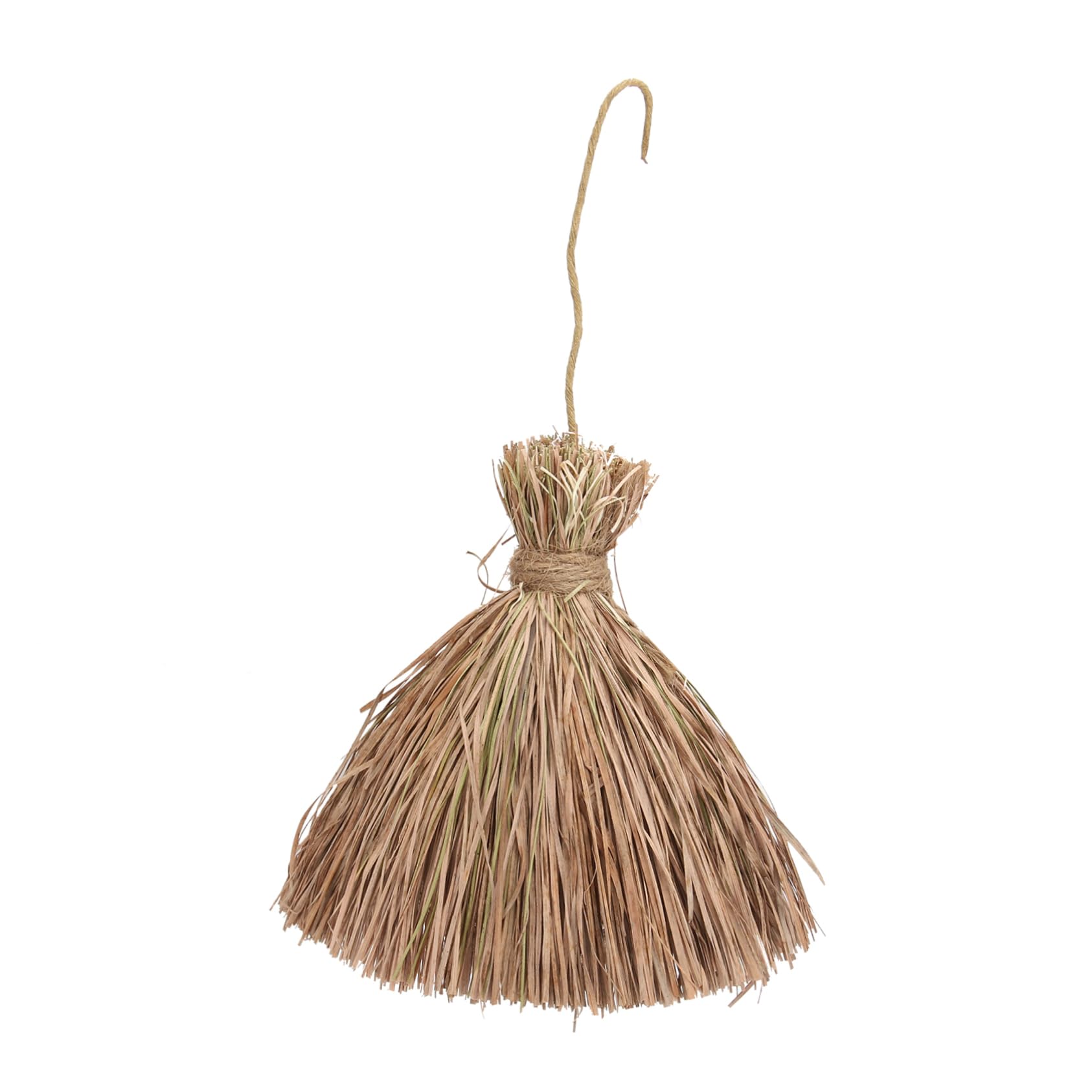 HEMOTON 1Pc Hanging Bird Nest Straw Birdhouse Garden Decor for Birds Durable and Easy to Install Birdcage Pendant Natural Grass Bird Nest Adornment for Outdoor Use