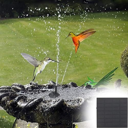 Miniatura 4 de Bomba de agua solar para baño de pájaros, fuente de agua solar para estanque de peces, baño de pájaros para exteriores, kit de fuente de piscina de