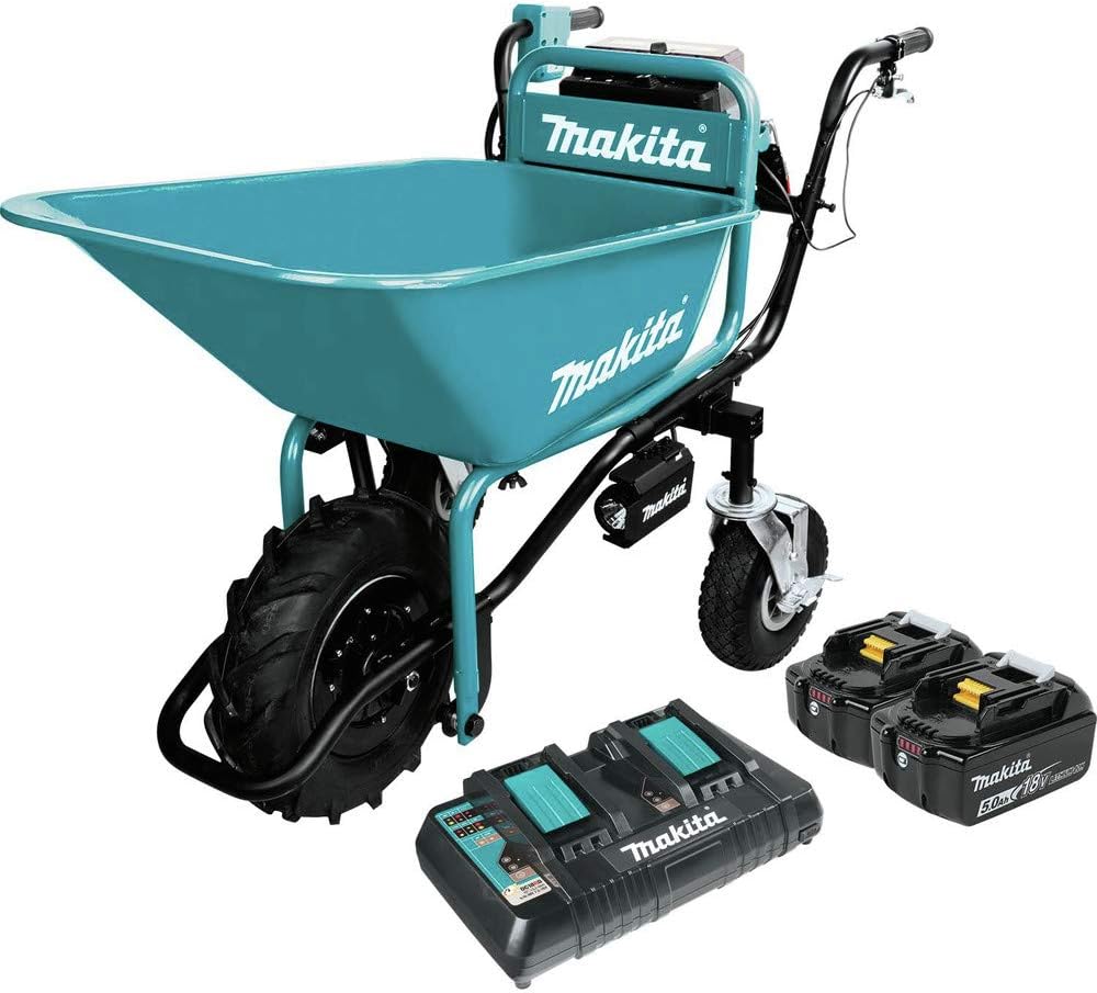 Makita XUC01PTX1 36V (18V X2) LXT® Brushless Power-Assisted Wheelbarrow Kit (5.0Ah)