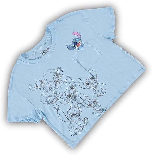 Miniatura 6 de Disney Camisa Lilo and Stitch para mujer, camiseta corta clásica Lilo and Stitch Lilo and Stitch