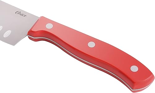 Miniatura 3 de Oster Scottsdale - Juego de cuchillos de cocina de acero inoxidable (14 piezas), color rojo