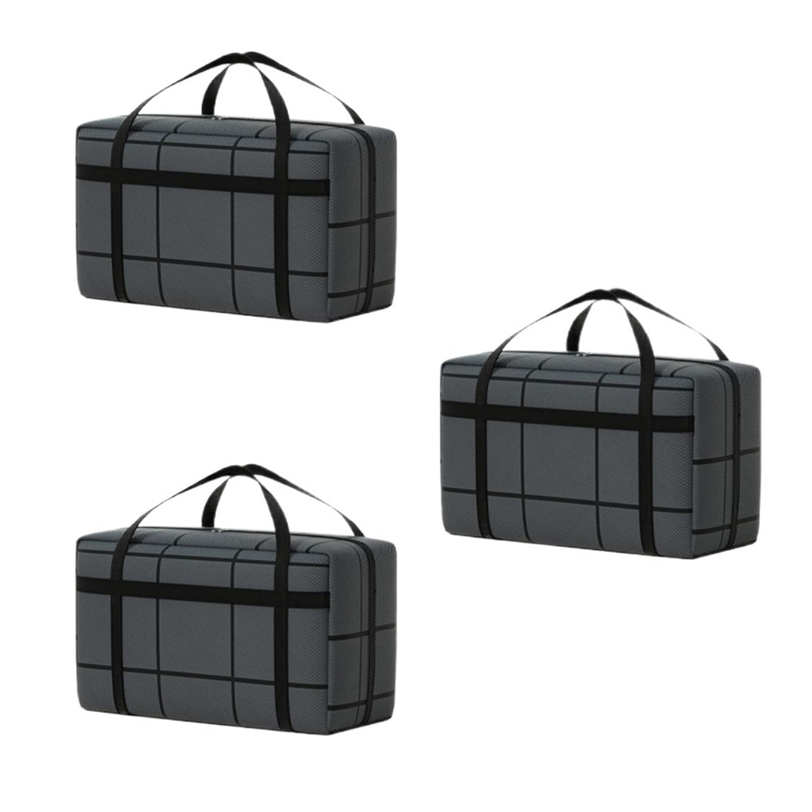 Large-capacity Hand-held Clothes Storage Bag Foldable Dust-proof Non-woven Fabric Packing Bags Bedroom Wardrobe Organizer(55x23x35-3PC)