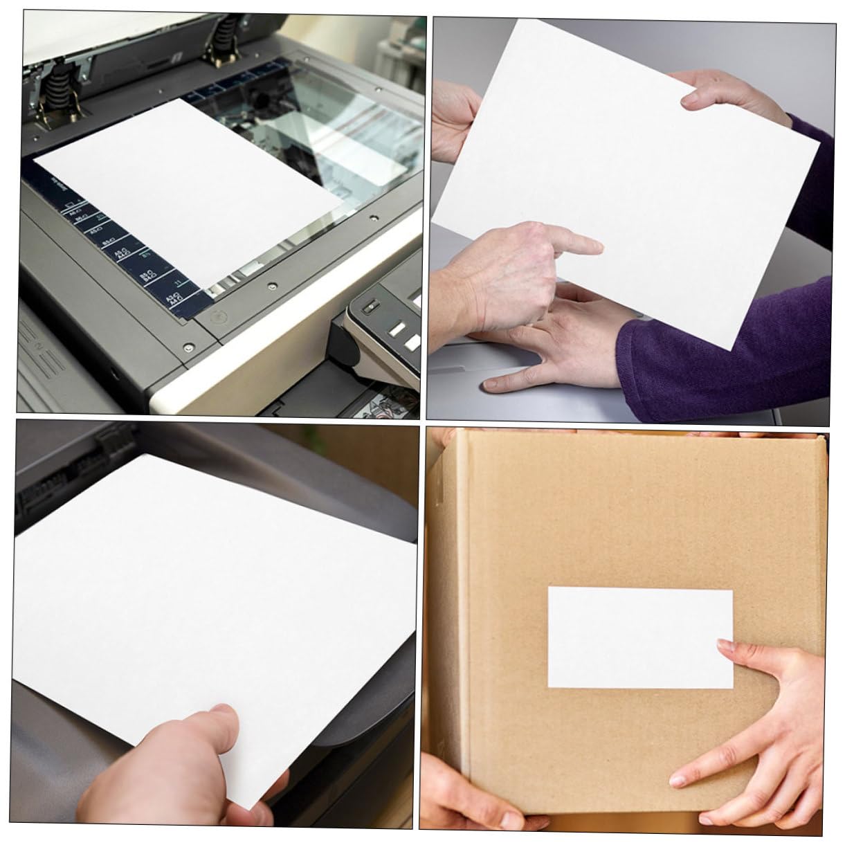 Etichette Autoadesive Stampabili A4 Carta Termica Bianca per Stampanti Getto D'inchiostro 100 Fogli