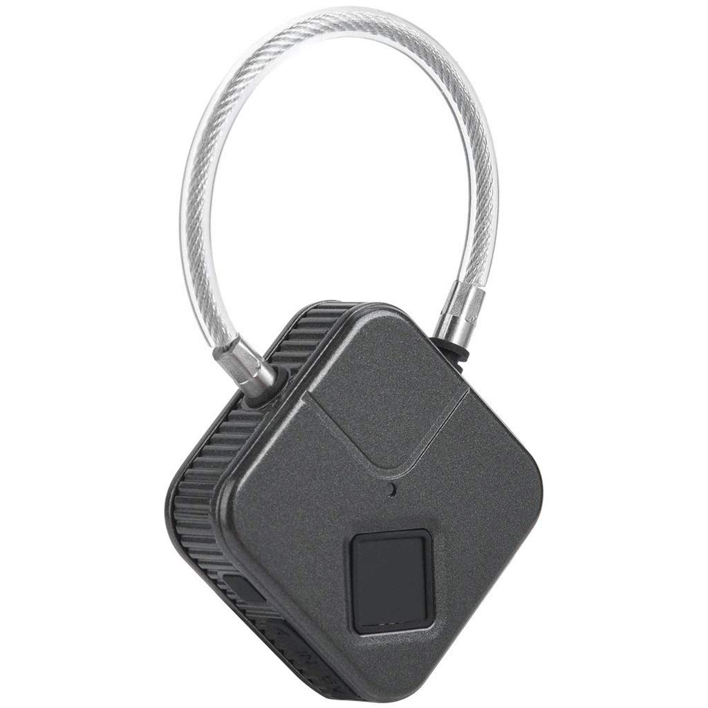 Lucchetto per impronte digitali, lucchetto per borsa con metallo IP66 impermeabile, adatto per armadietto della palestra, serratura dell'armadietto della scuola, zaino, valigia, bagaglio da viaggio (A