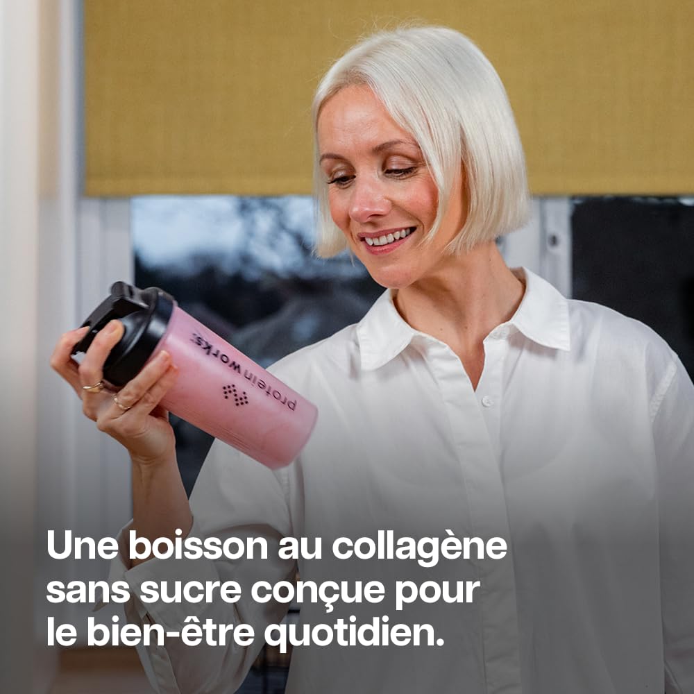 Protein Works | Clear Collagen 360 - Gold, Explosion de Fruits Rouges, 480g | Poudre de Collagène, Peptides Type 1 & 3, Vitamine C, Zinc, Sélénium, Soutien Articulations & Os, 32 Portions
