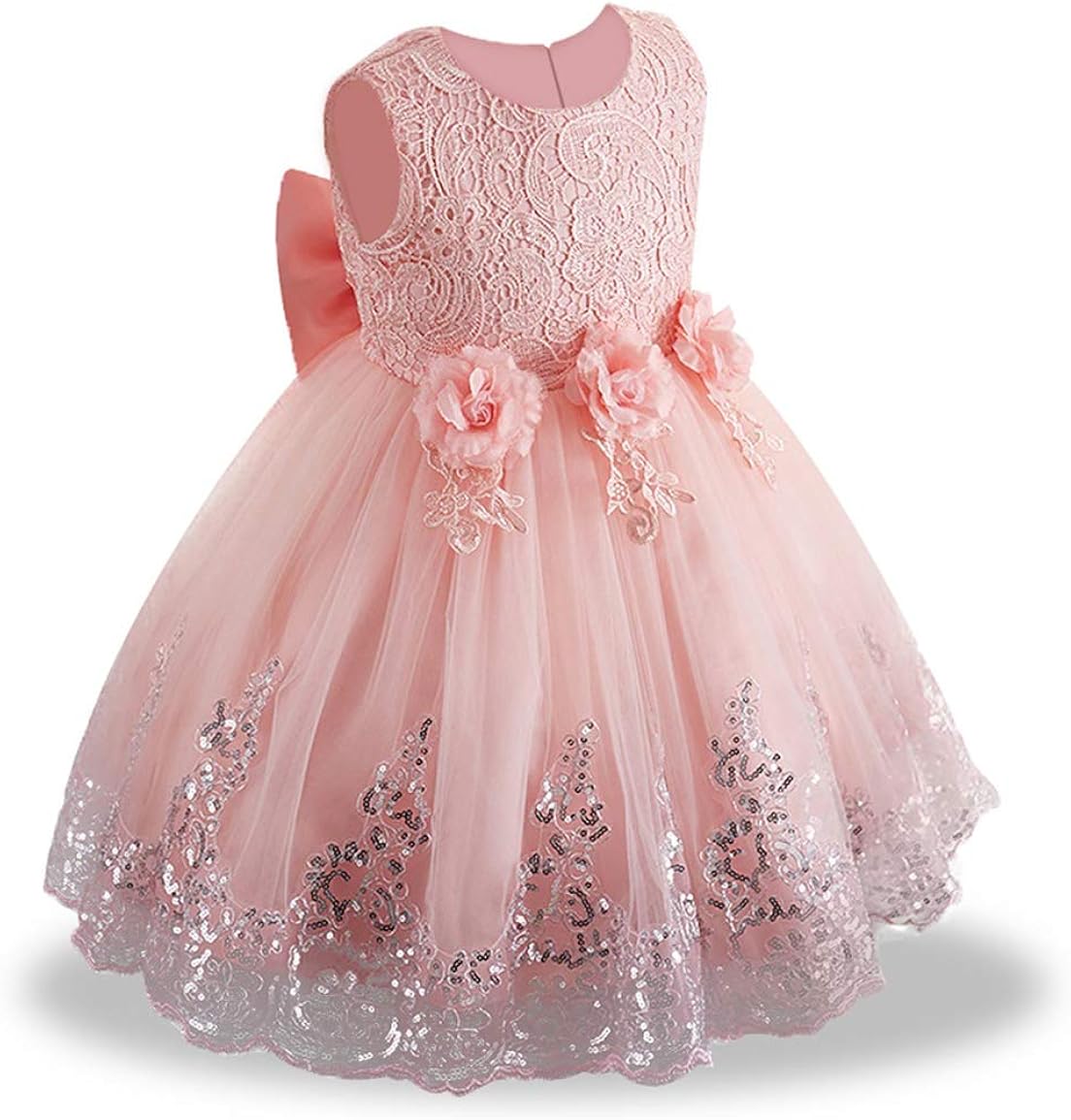 LZH Baby Girls Dress Formal Gowns Pageant Birthday Lace Wedding Dress Toddler: Clothing, Shoes & Jewelry
