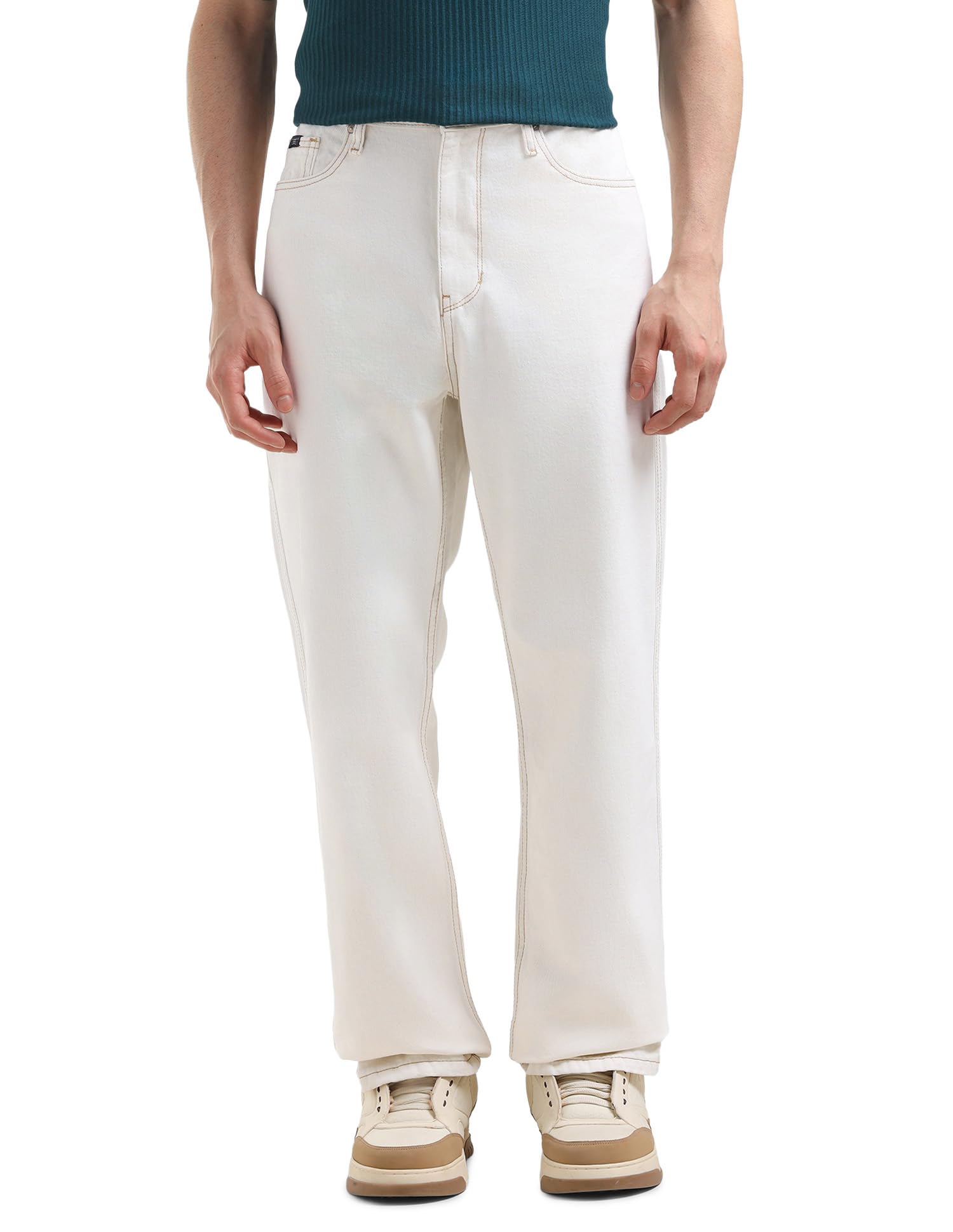 flying machine Men's Loose Fit Jeans| Solid | Mid Rise | Stretchable | Jeans for Man-picture-26