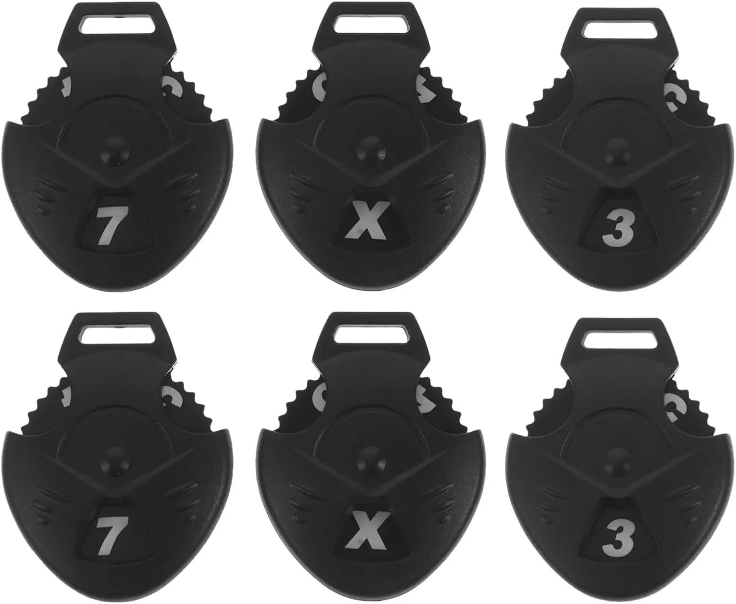 Golf Club Head Cover Tags 24pcs Golf Club Headcover Number Tags Rotating Labels for Training Counter Type Golfs Protector Tag