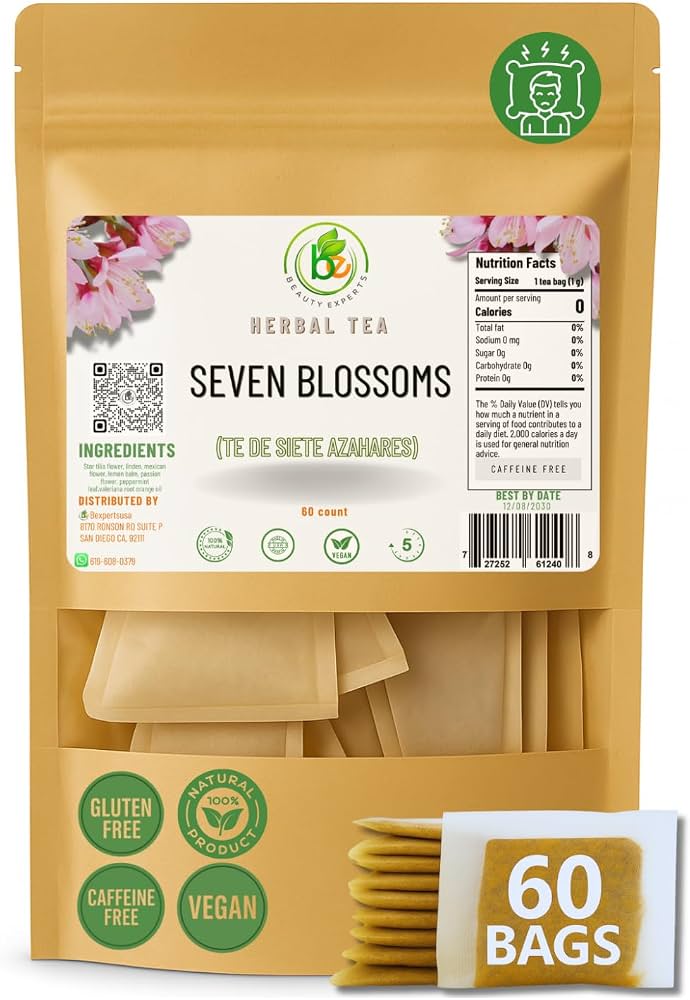 Amazon.com : 7 Siete Azahares Té (Seven Blossoms Tea) – 60 Tea