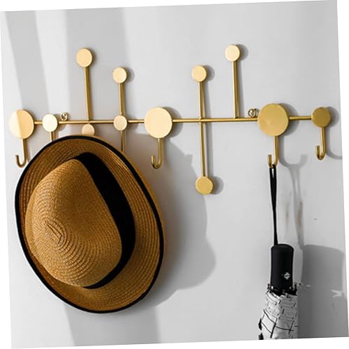 Miniatura 6 de STOBAZA Dorado, dormitorio, baño, hierro, decorativo, único, decoración y pared pesada, colgador de carteras de ropa, ganchos creativos para riel,