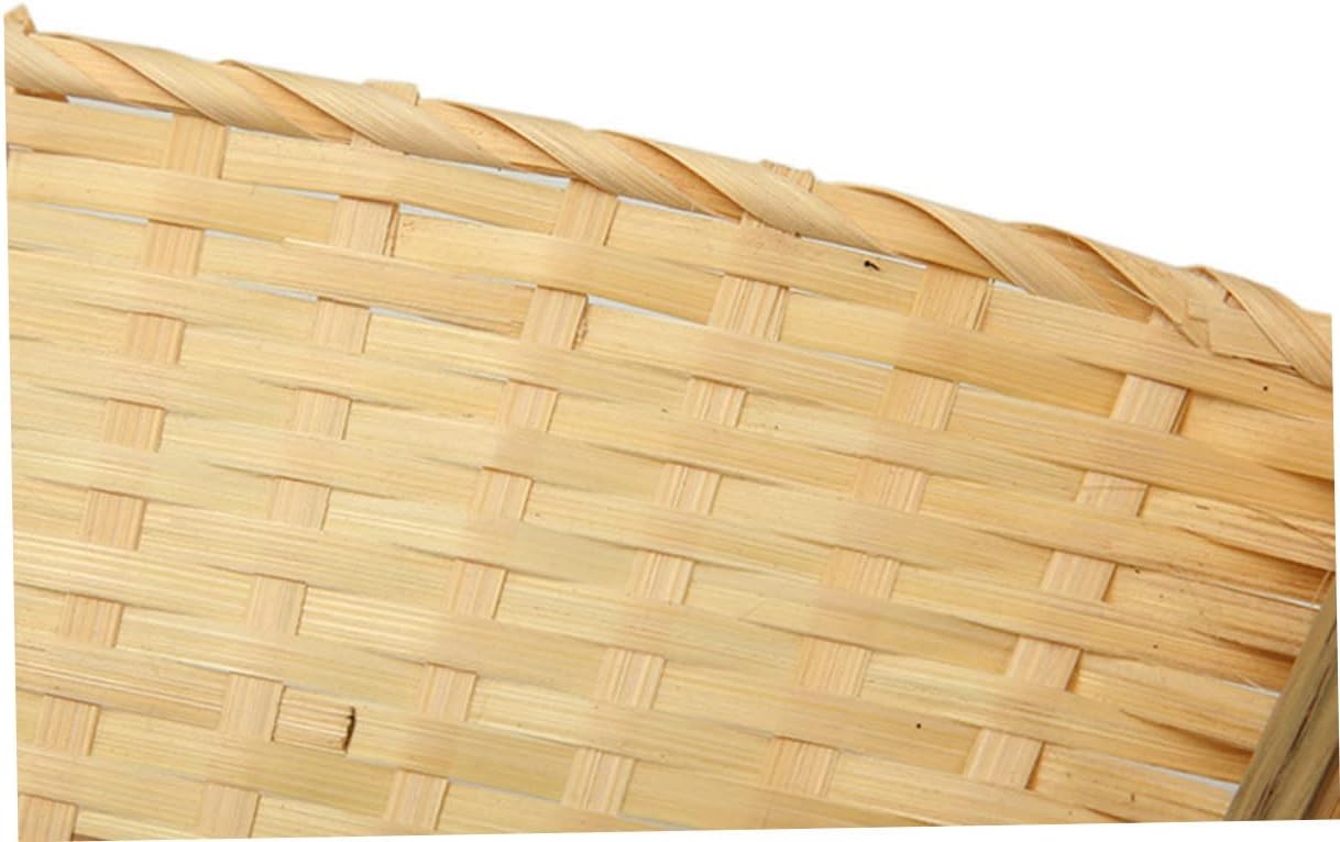 GARVALON Elegant DIY Bamboo Dustpan Chinese Handicrafts Woven Basket Art Creative Home Decor Pendants