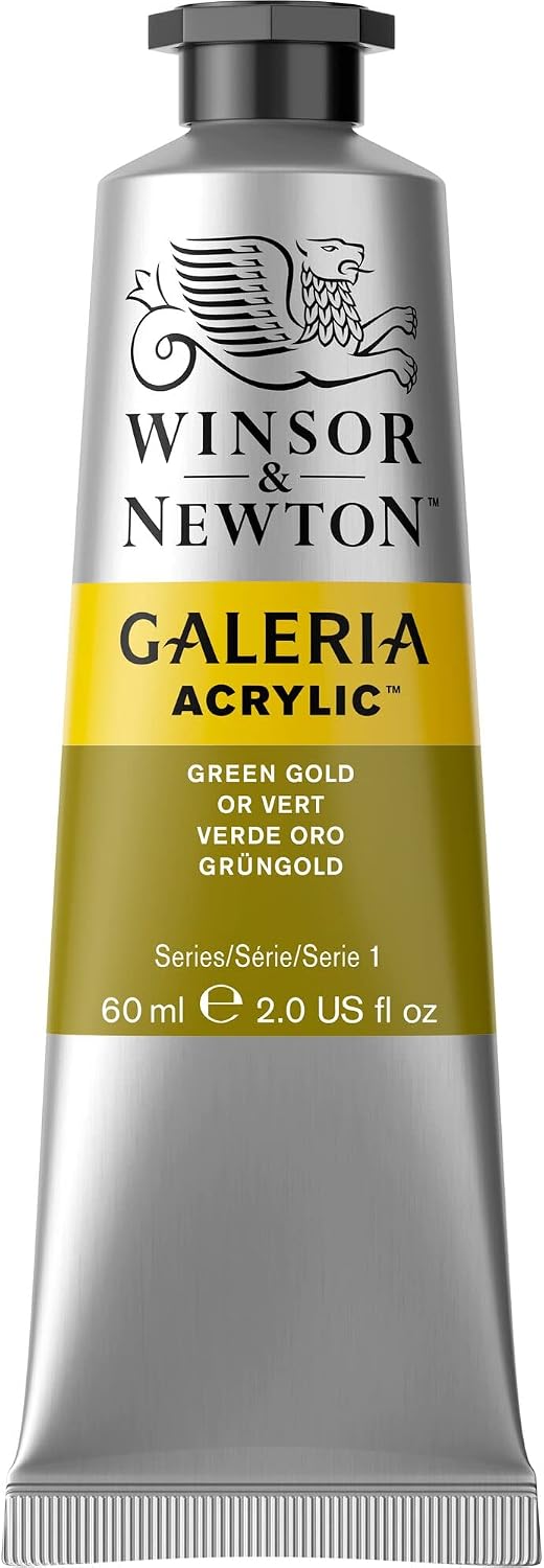 Winsor & Newton Galeria Acrylic Color, 60ml (2-oz) Tube, Green Gold