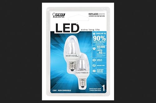 Feit Electric BPC7LED luz de noche, no regulable, utiliza menos de 1W