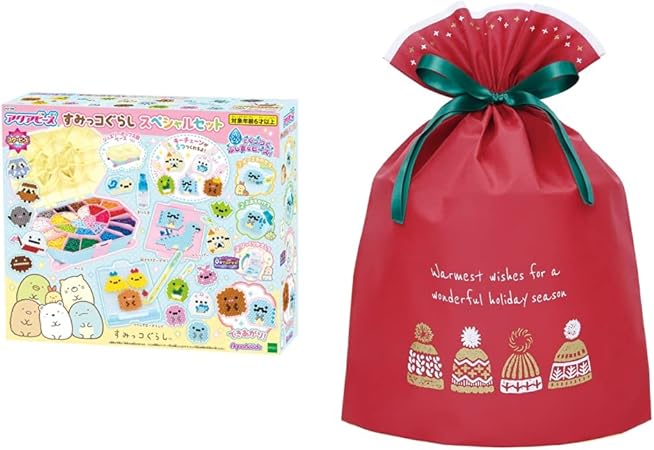 Amazon すみっコぐらし スペシャルセット インディゴ クリスマス ラッピング袋 グリーティングバッグll ボウシ レッド Xg615 クリスマス プレゼント ラッピング セット おもちゃ おもちゃ